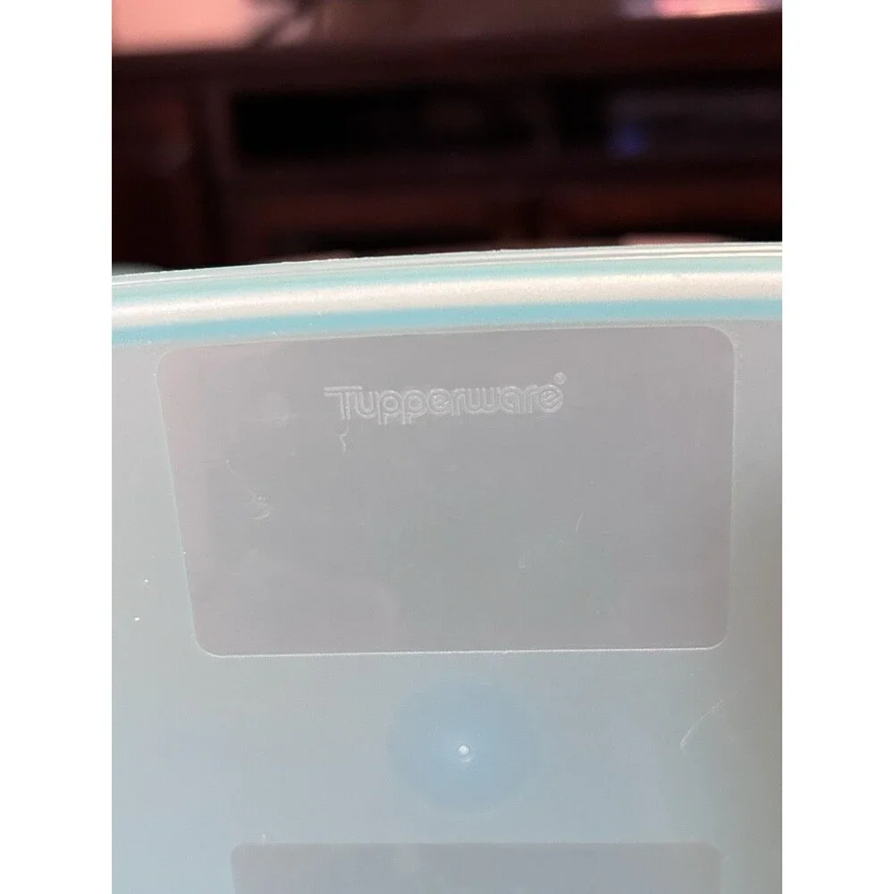 Set Of 3 Tupperware Freezer Mates 5 Cup & Two Mini 300mL Containers Aqua W/ Lids